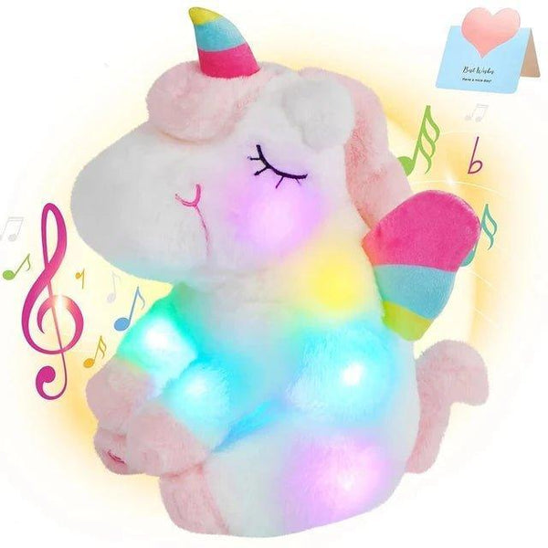 מנורת לילה חד קרן מוזיקלי - TevelToys