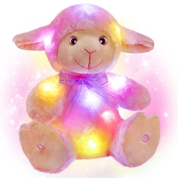 מנורת לילה הכבשה הורודה - TevelToys